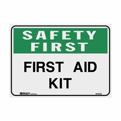 Vinyl Safety First Aid Kit Sign Self Adhesive 250x180mm